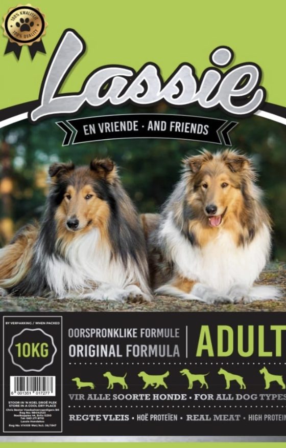 Lassie Hondekos 10kg Adult · Oorspronklike Formule sak