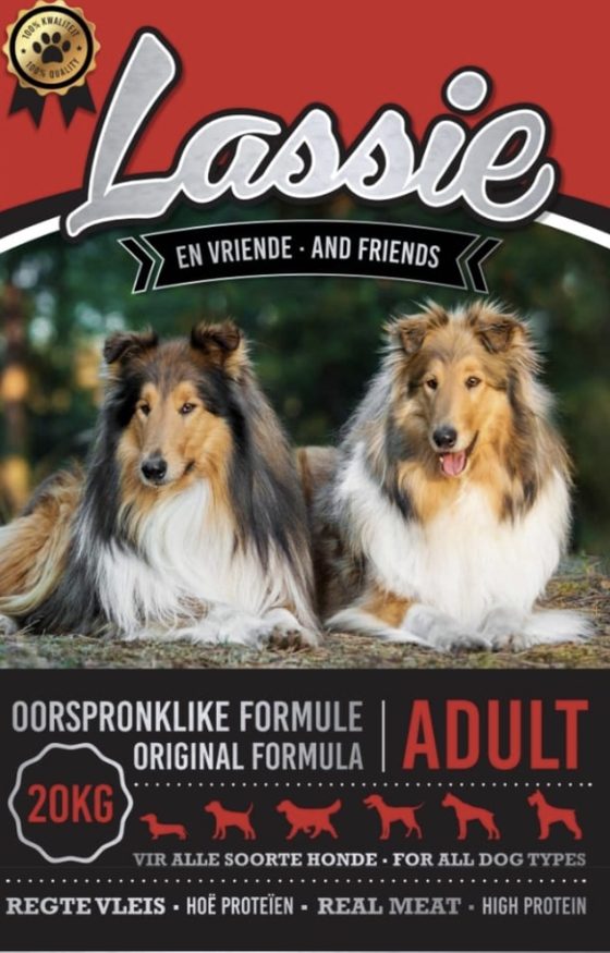 Lassie Hondekos 20kg Adult · Oorspronklike Formule sak