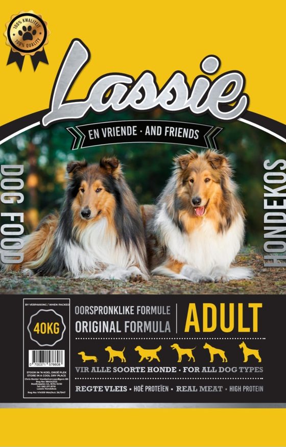 Lassie Hondekos 40kg Adult · Oorspronklike Formule sak