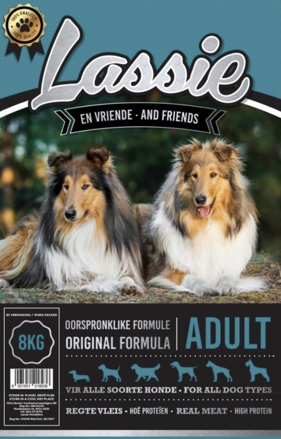Lassie Hondekos 8kg Adult · Oorspronklike Formule sak